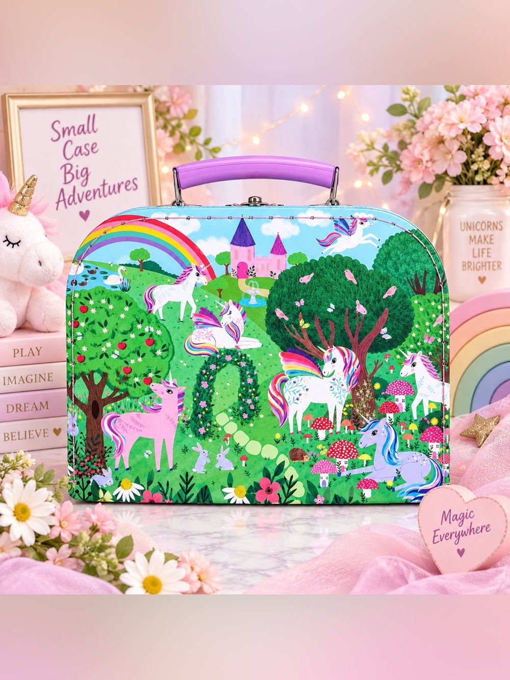 Crocodile Creek Unicorn China/Porcelain Kids Tea Set